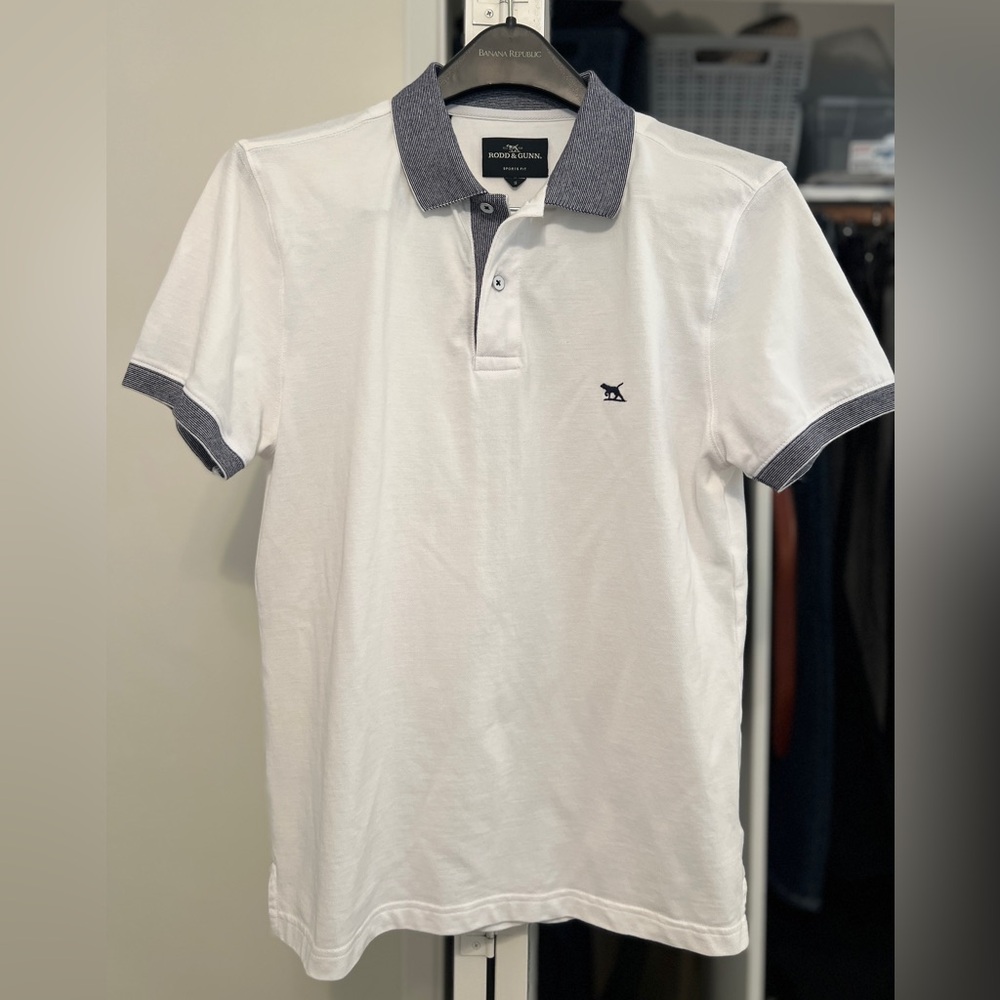 Rodd and Gunn - White Polo - Size Small